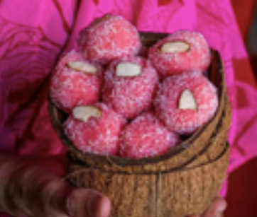 pink-coconut-ladoo nutrition india